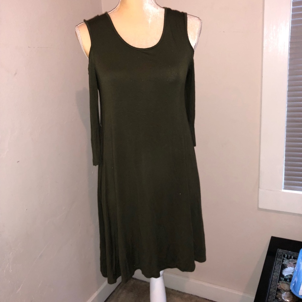 Olive green dress